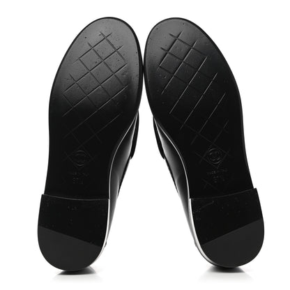 Chanel Lambskin Quilted CC Turnlock Loafers 37.5 Black 5 of 9