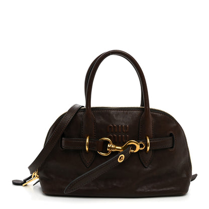 Miu Miu Nappa Aviator Small Aventure Bag Radica 1 of 9
