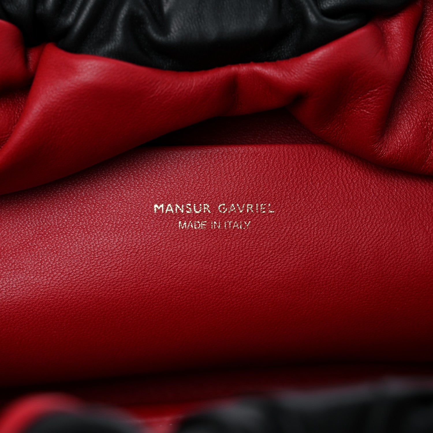 Mansur Gavriel Lambskin Cloud Clutch Black Flamma 7 of 12