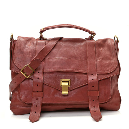 Proenza Schouler Lambskin Large PS1 Satchel Mandarin Red 1 of 19