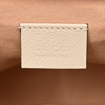 Gucci Wonka Grain Calfskin Mini Diana Tote Bag Mystic White Orange Fluo 6 of 12