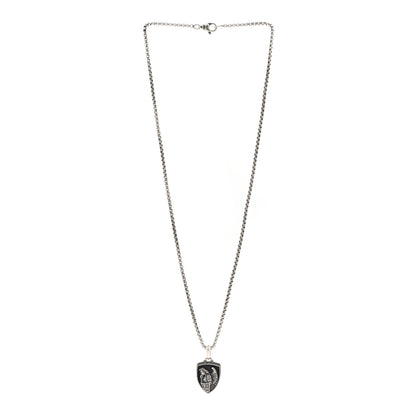David Yurman Sterling Silver St. Michael Amulet Pendant Necklace 3 of 4
