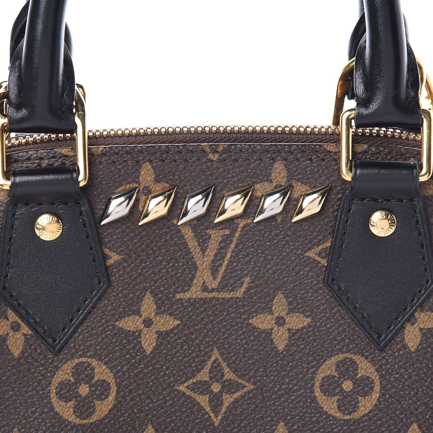 Monogram Macassar Studded Alma BB