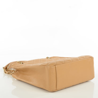 Chanel Caviar Quilted Petit Shopping Tote PST Beige 4 of 8