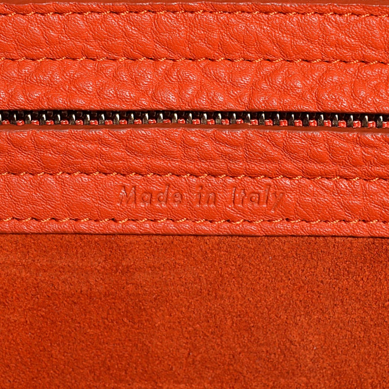 Celine Bullhide Calfskin Medium Phantom Luggage Burnt Orange 15 of 16