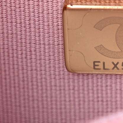 Chanel Shiny Aged Calfskin Quilted Nano Kelly Shopper Pink 7 of 11