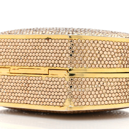 Judith Leiber Swarovski Crystal Minaudiere Clutch Gold 7 of 11