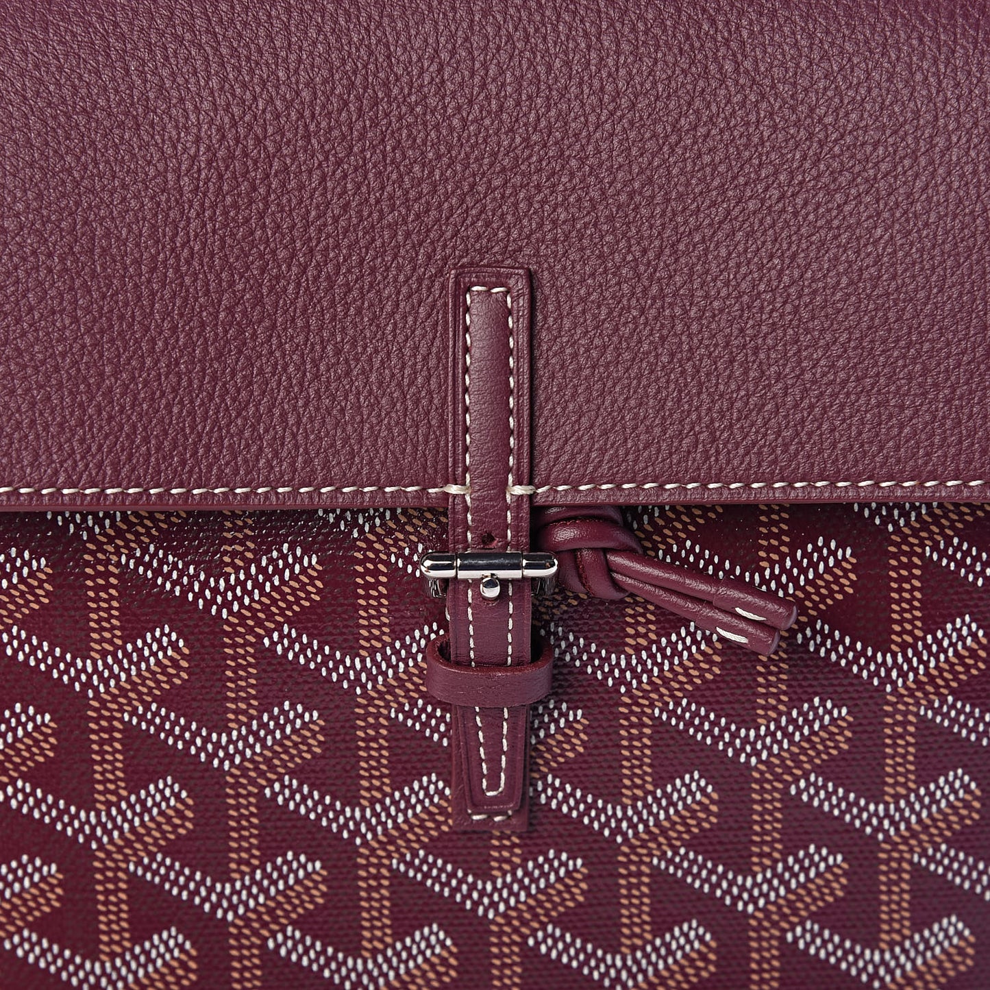 Goyardine Calfskin Mini Alpin Backpack Bordeaux