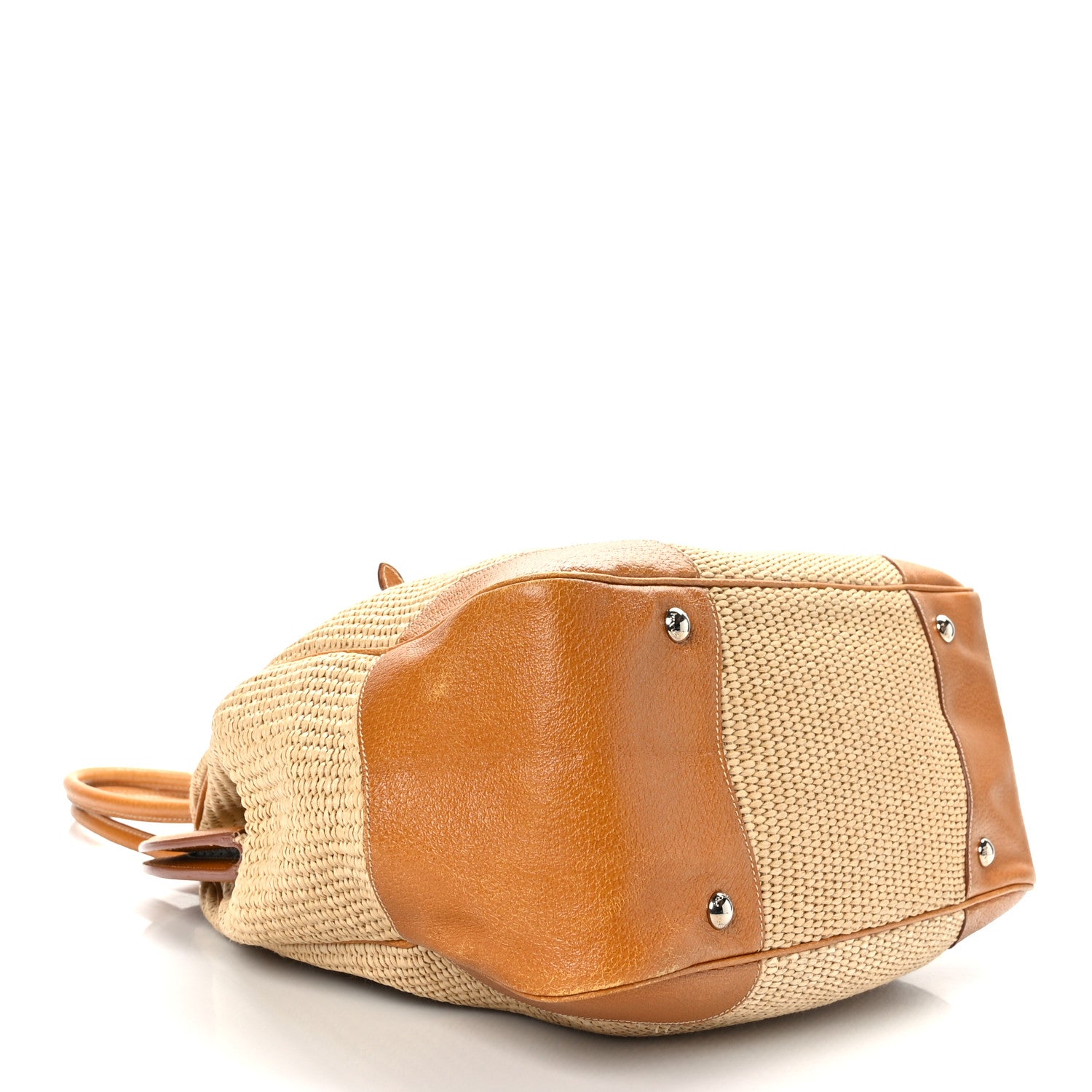 Prada Paglia Cinghiale Frame Bag Naturale Cuoio 4 of 10