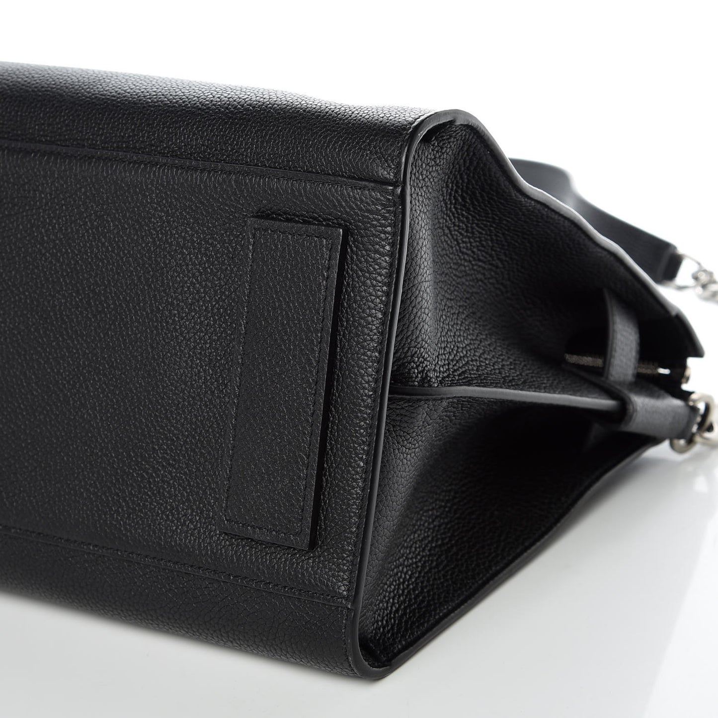 Grained Calfskin Small Supple Sac De Jour Duffle Black