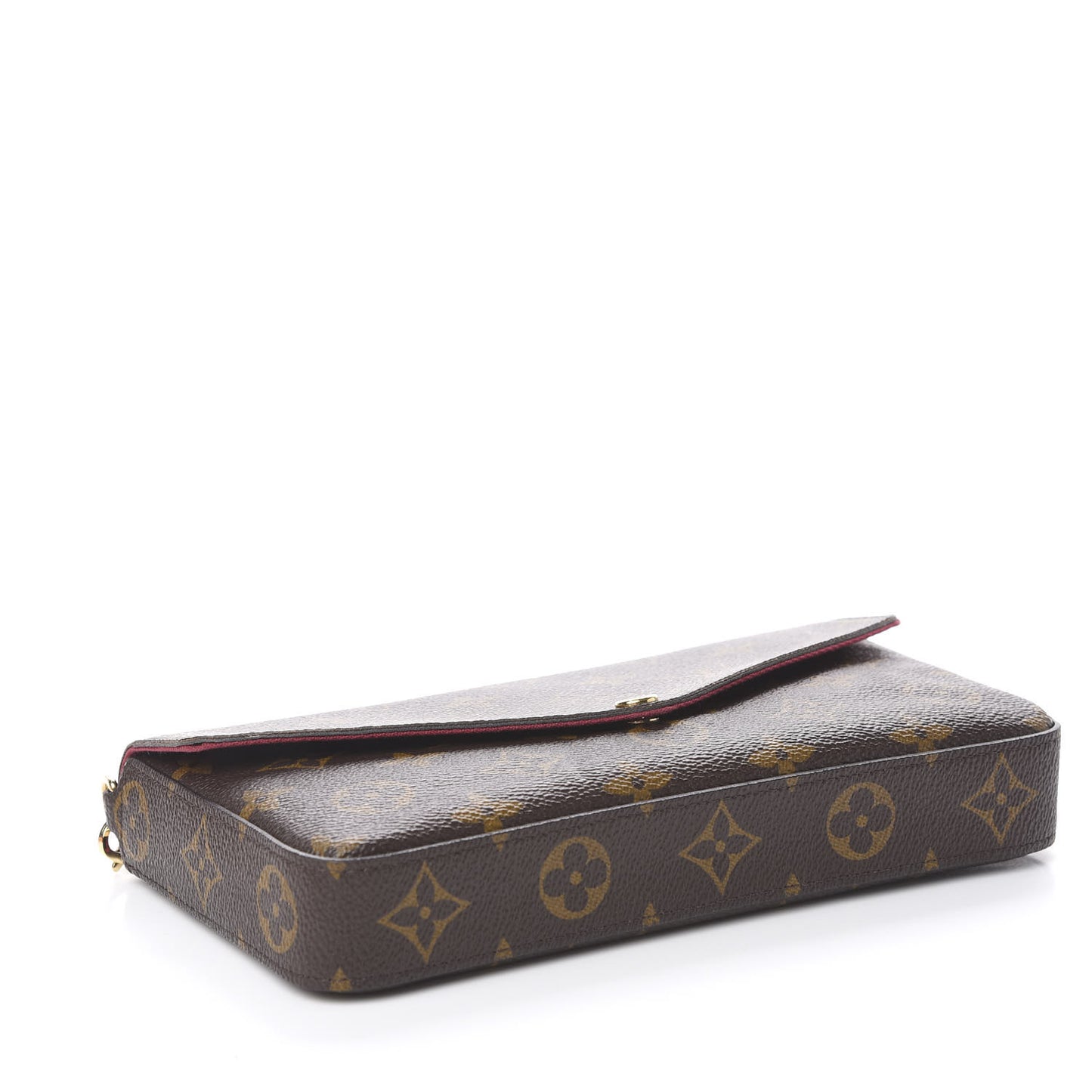 Monogram Pochette Felicie Chain Wallet Fuchsia