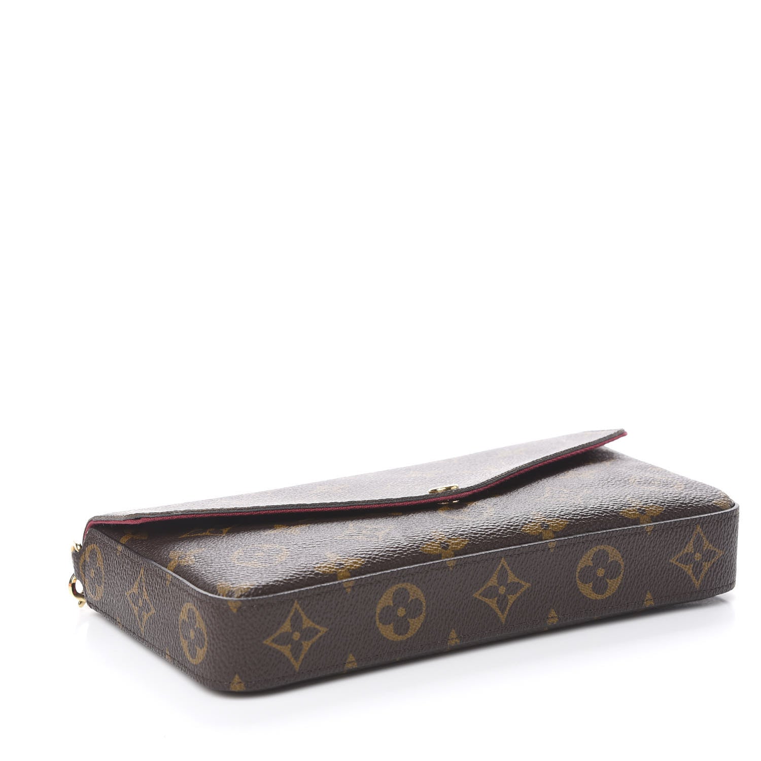 Louis Vuitton Monogram Pochette Felicie Chain Wallet Fuchsia 5 of 15