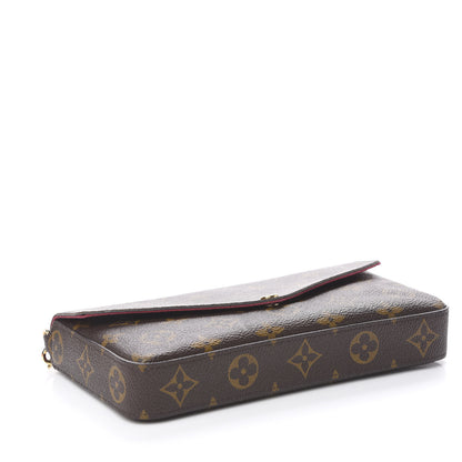 Louis Vuitton Monogram Pochette Felicie Chain Wallet Fuchsia 5 of 15