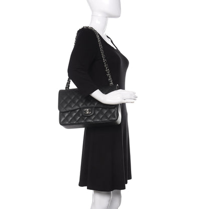 Chanel Caviar Quilted Jumbo Double Flap Black 2 of 12
