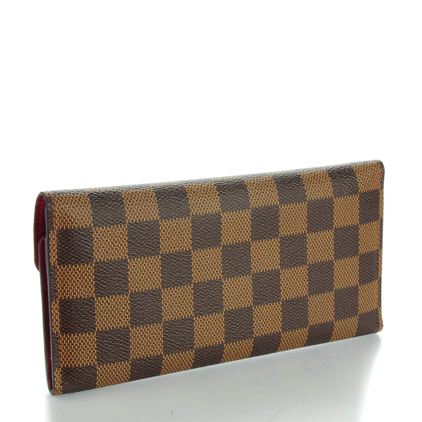 Damier Ebene Josephine Wallet Red