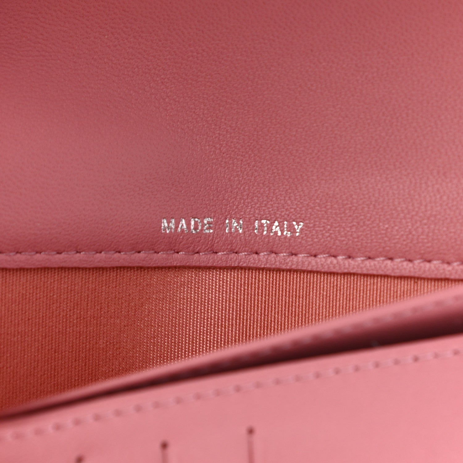 Chanel Lambskin Quilted Boy Yen Wallet Pink 7 of 11