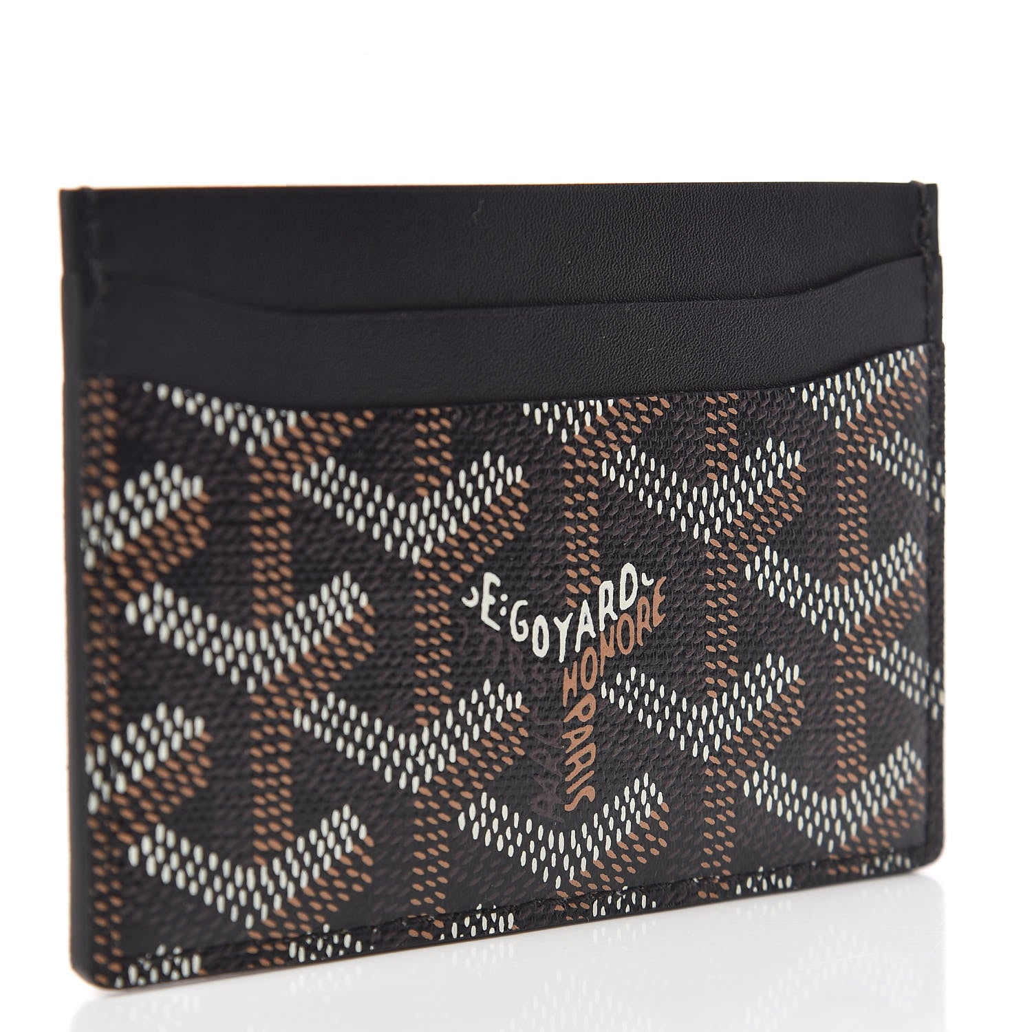 Goyard Goyardine Saint Sulpice Card Holder Black 3 of 7