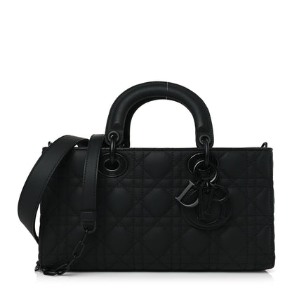 Christian Dior Ultra Matte Calfskin Cannage Medium Lady D-Joy Black 1 of 9