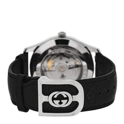 Gucci Stainless Steel Calfskin 42mm G-Timeless Bee Automatic Watch Black 3 of 4