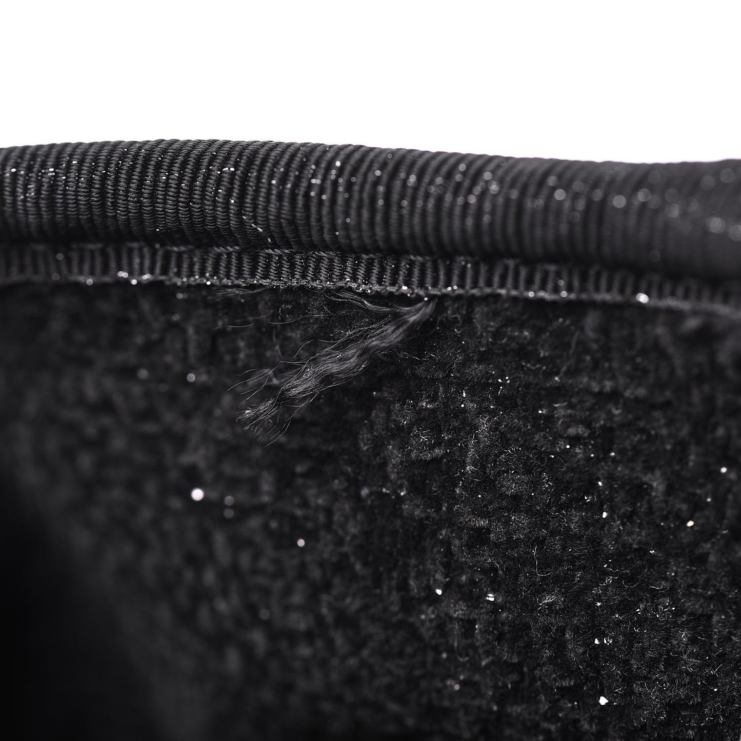 Lurex Boucle Medium Deauville Tote Black