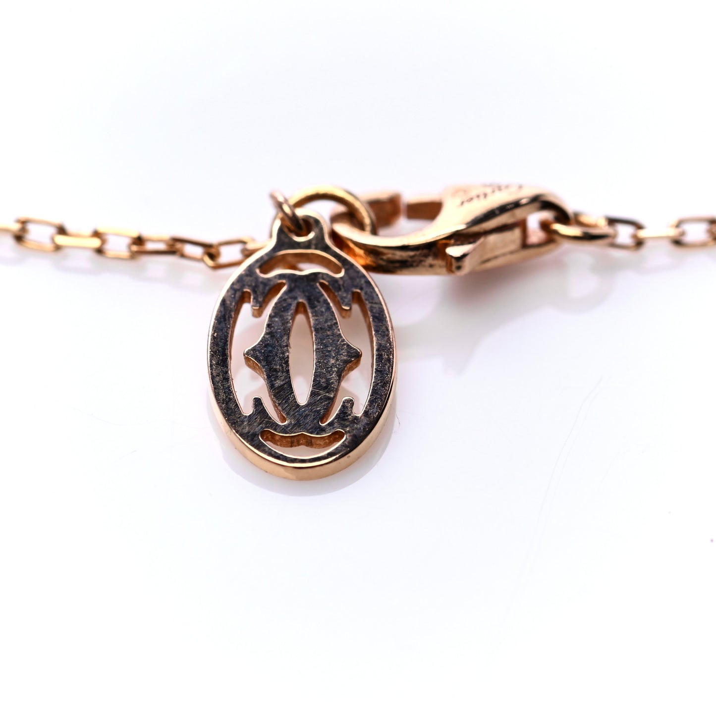 18K Pink Gold Diamond SM D'Amour Pendant Necklace