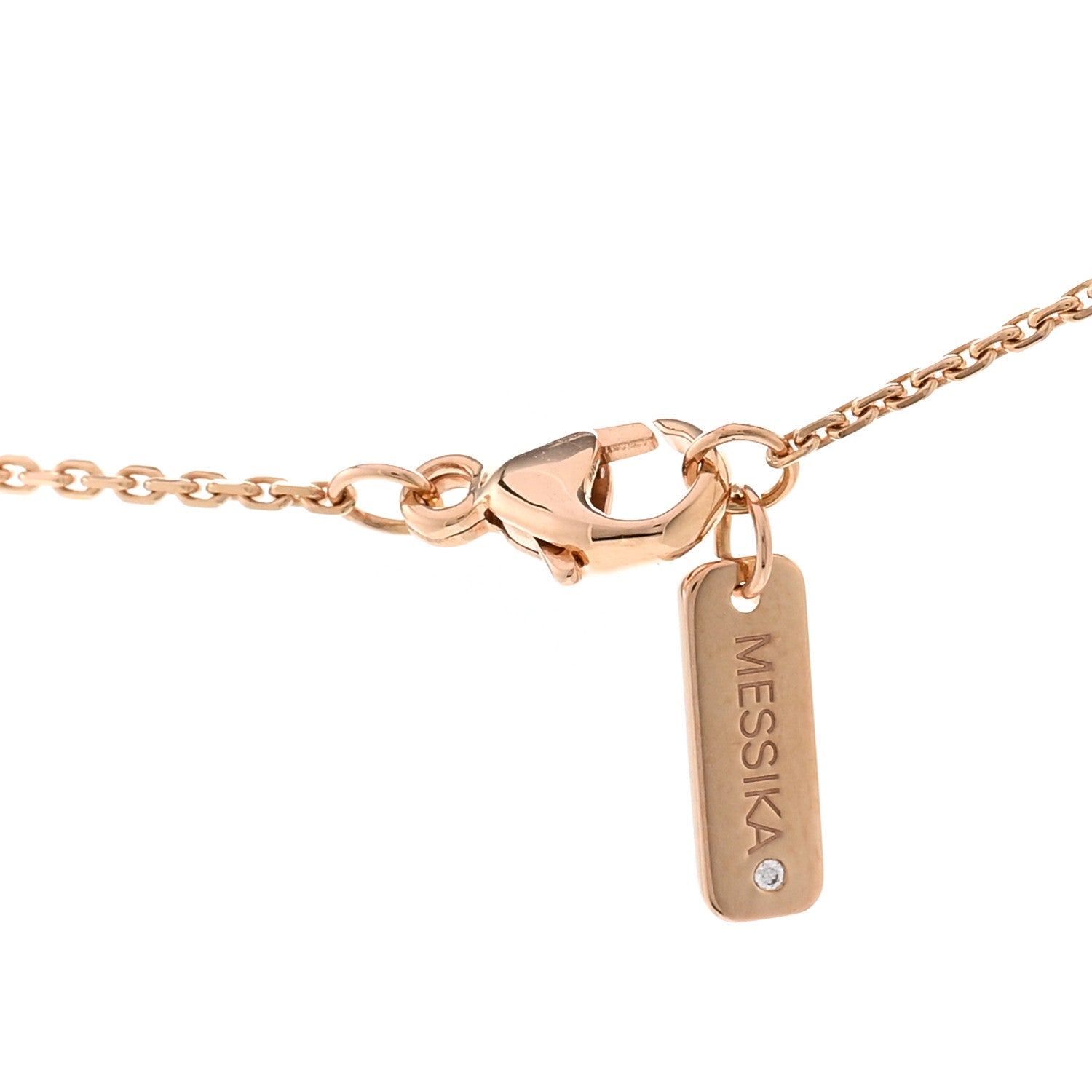 Messika 18K Rose Gold Diamond Move Uno Pave Necklace 4 of 5