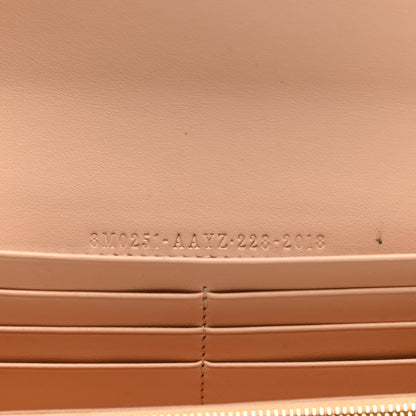 Fendi Vitello King Tamponato Logo Embossed Continental Wallet Poudre 7 of 11