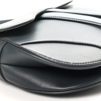 Christian Dior Calfskin Saddle Bag Gris 9 of 10