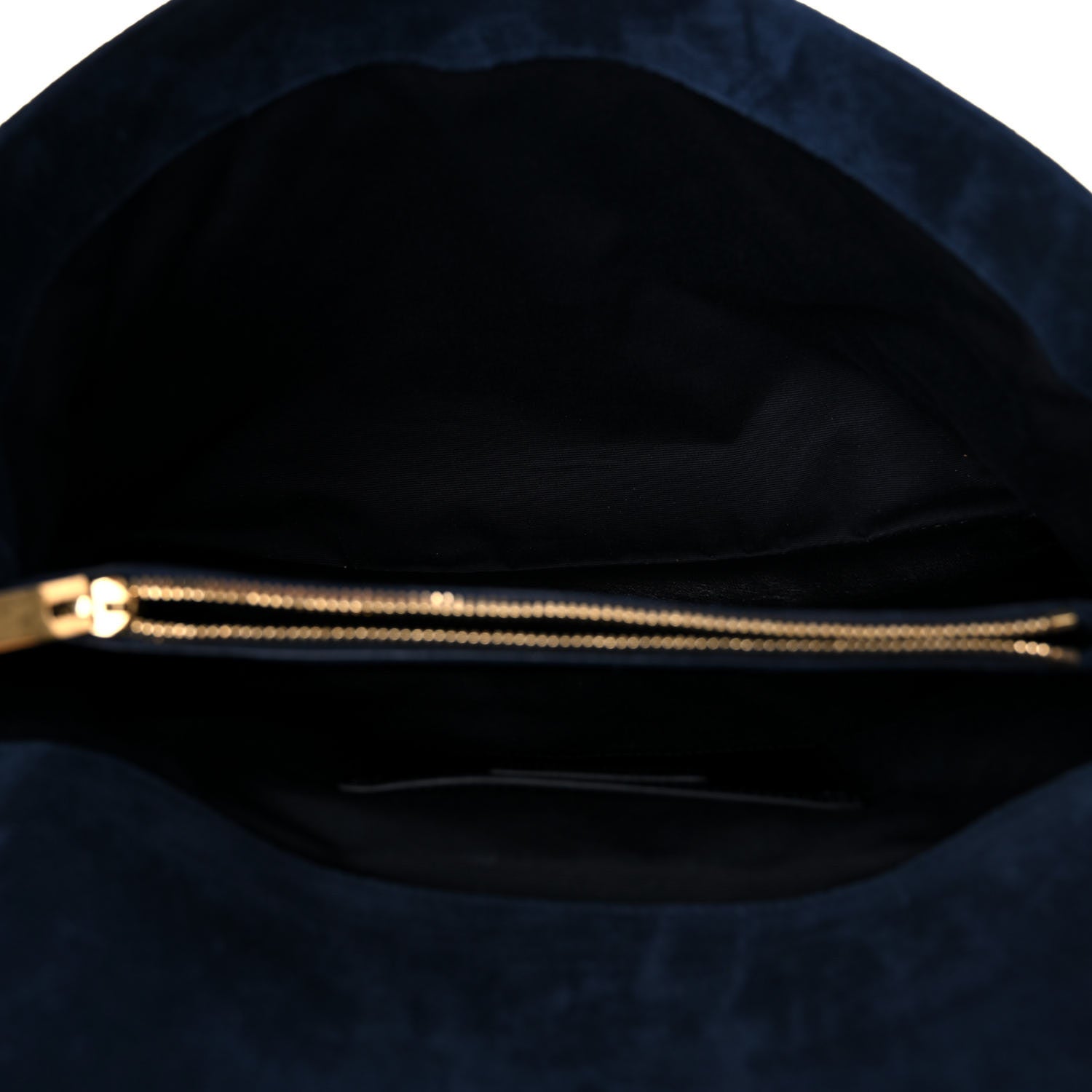 Saint Laurent Suede Mixed Matelasse Triquilt Large Monogram Envelope Satchel Navy Blue 5 of 17