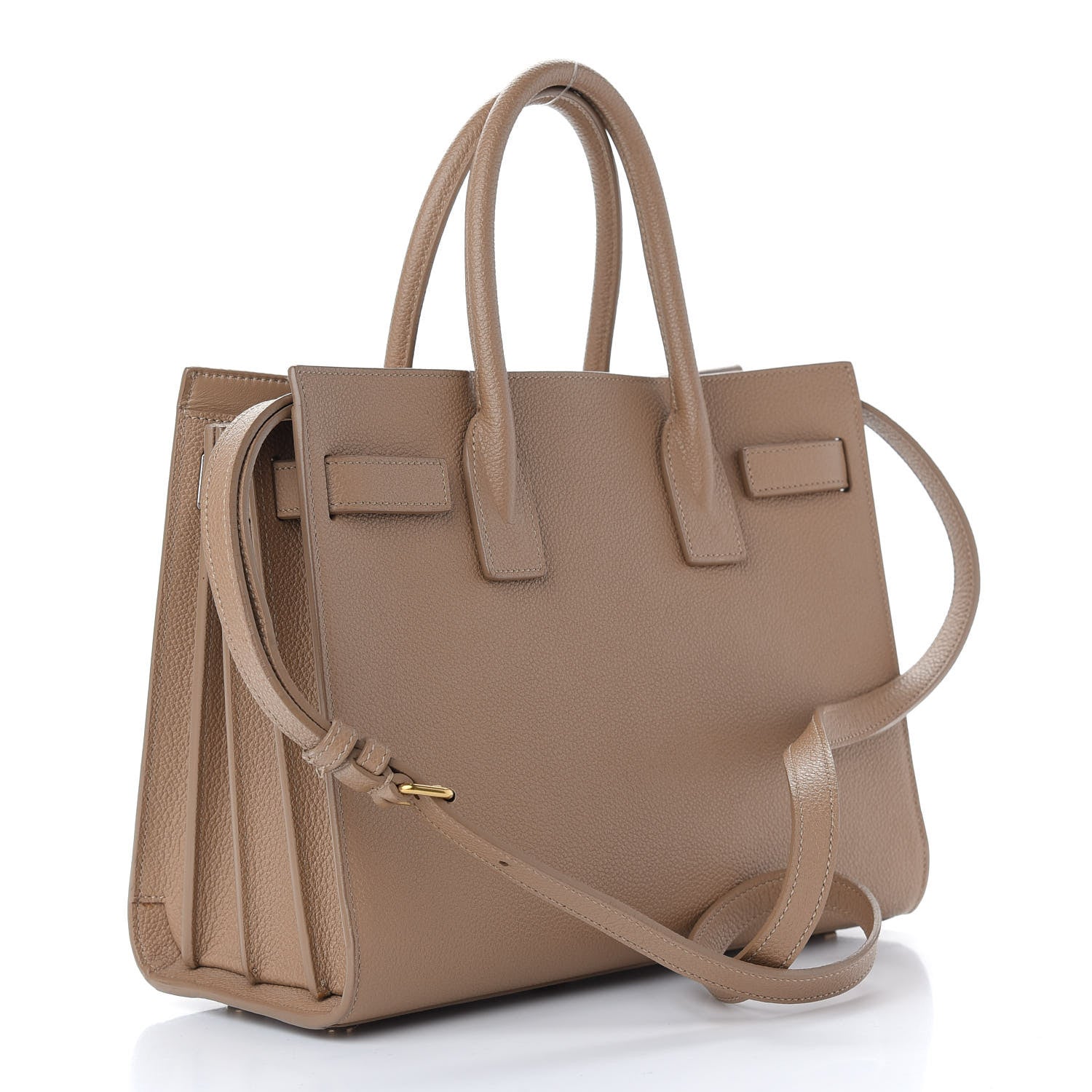 Saint Laurent Grained Calfskin Baby Sac De Jour Taupe 3 of 9