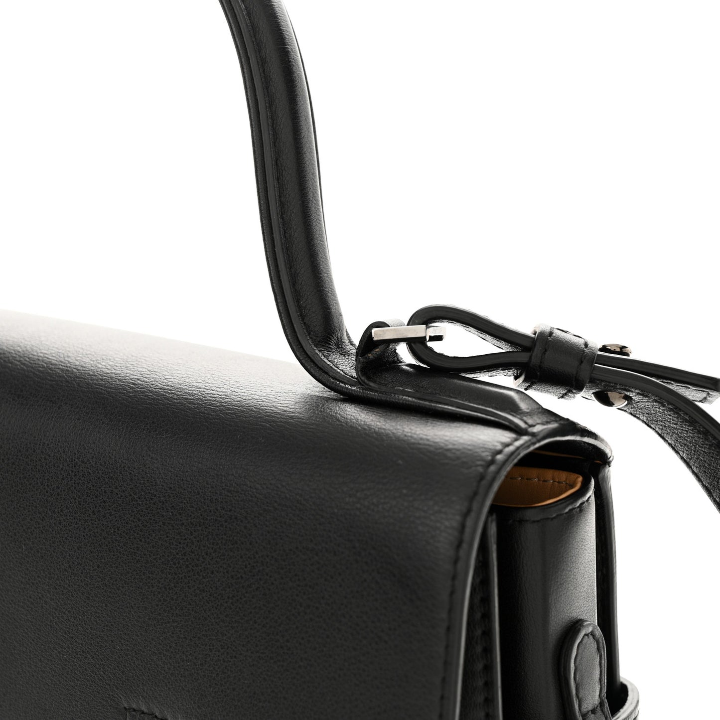 Calfskin MM Tempete Satchel Black