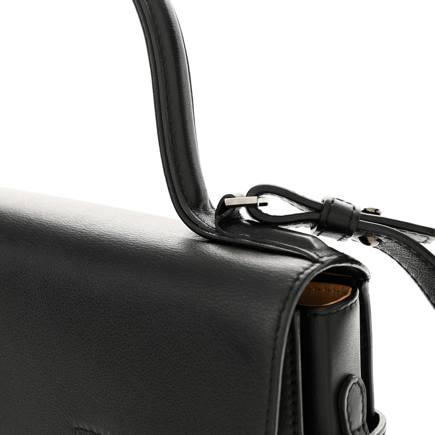 Delvaux Calfskin MM Tempete Satchel Black 10 of 12