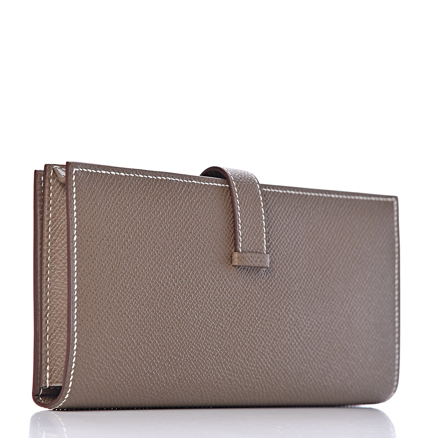 Hermes Epsom Bearn Gusset Wallet Etoupe 3 of 8