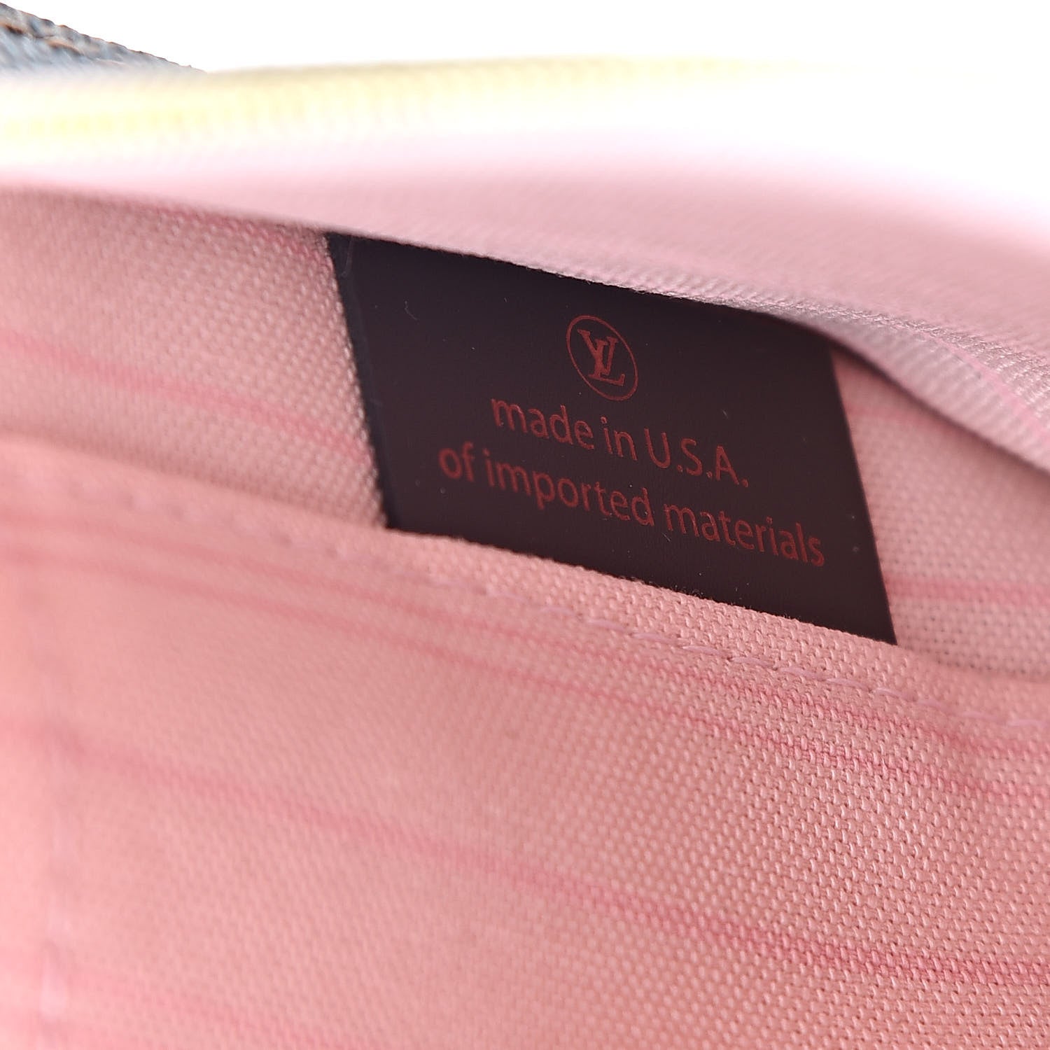 Louis Vuitton Damier Ebene Neverfull MM GM Pochette Rose Ballerine 7 of 8