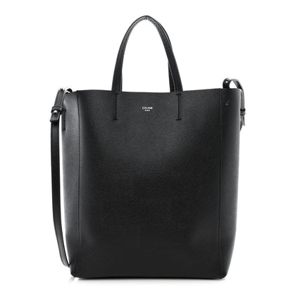 Celine Grained Calfskin Small Vertical Cabas Black 1 of 9