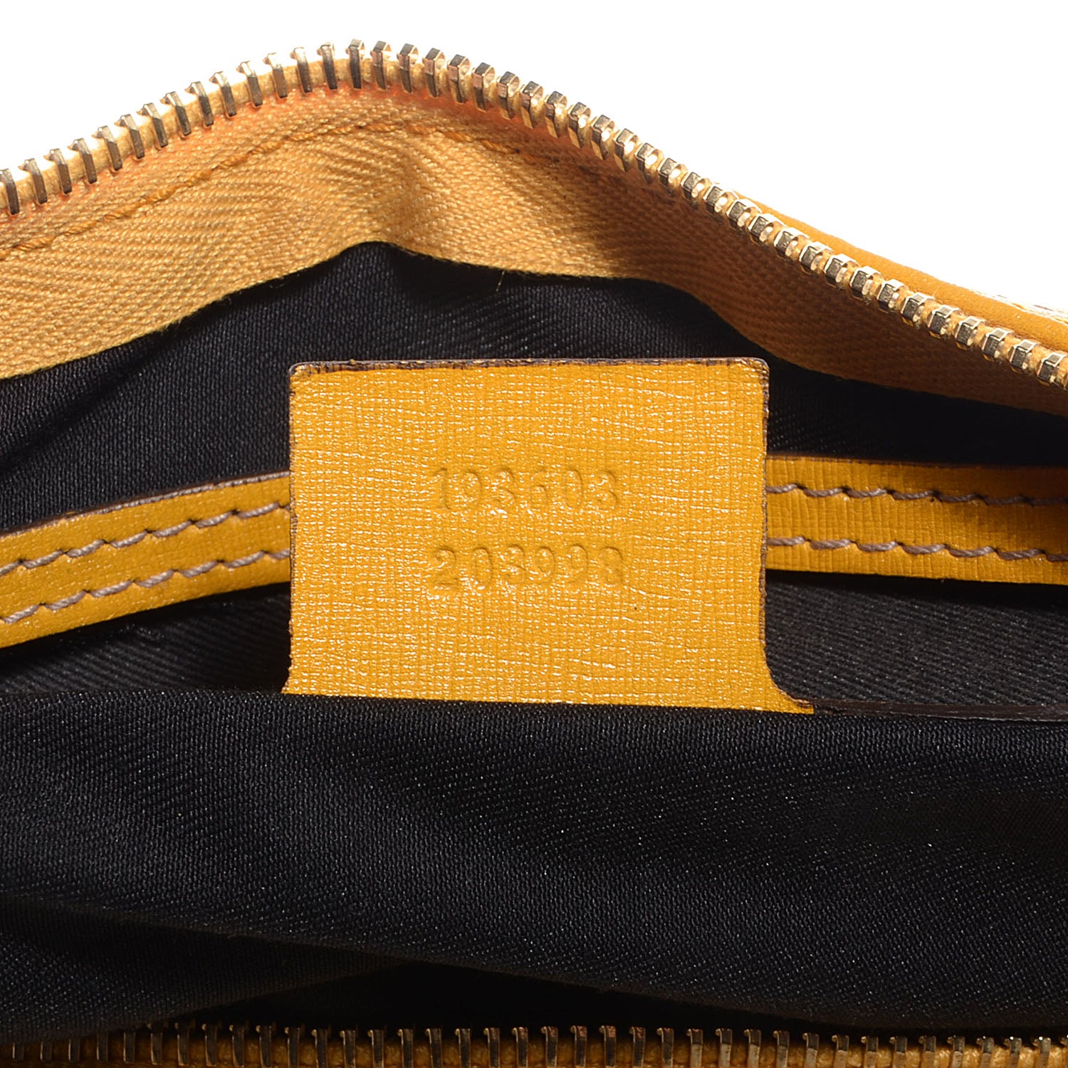 Gucci GG Supreme Monogram Medium Joy Boston White Yellow 7 of 9