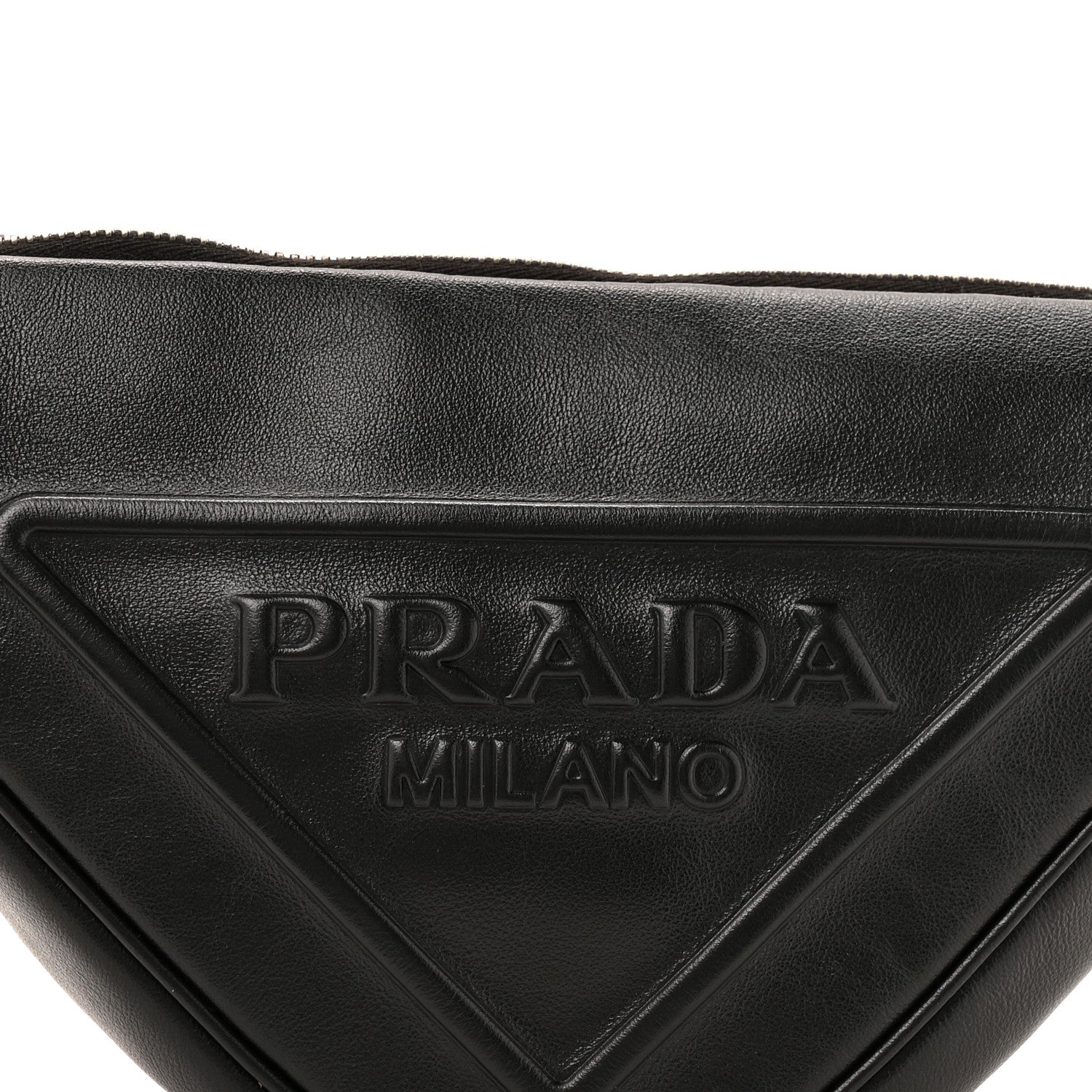 Prada Grace Lux Triangle Shoulder Bag Black 7 of 9
