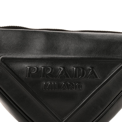 Prada Grace Lux Triangle Shoulder Bag Black 7 of 9