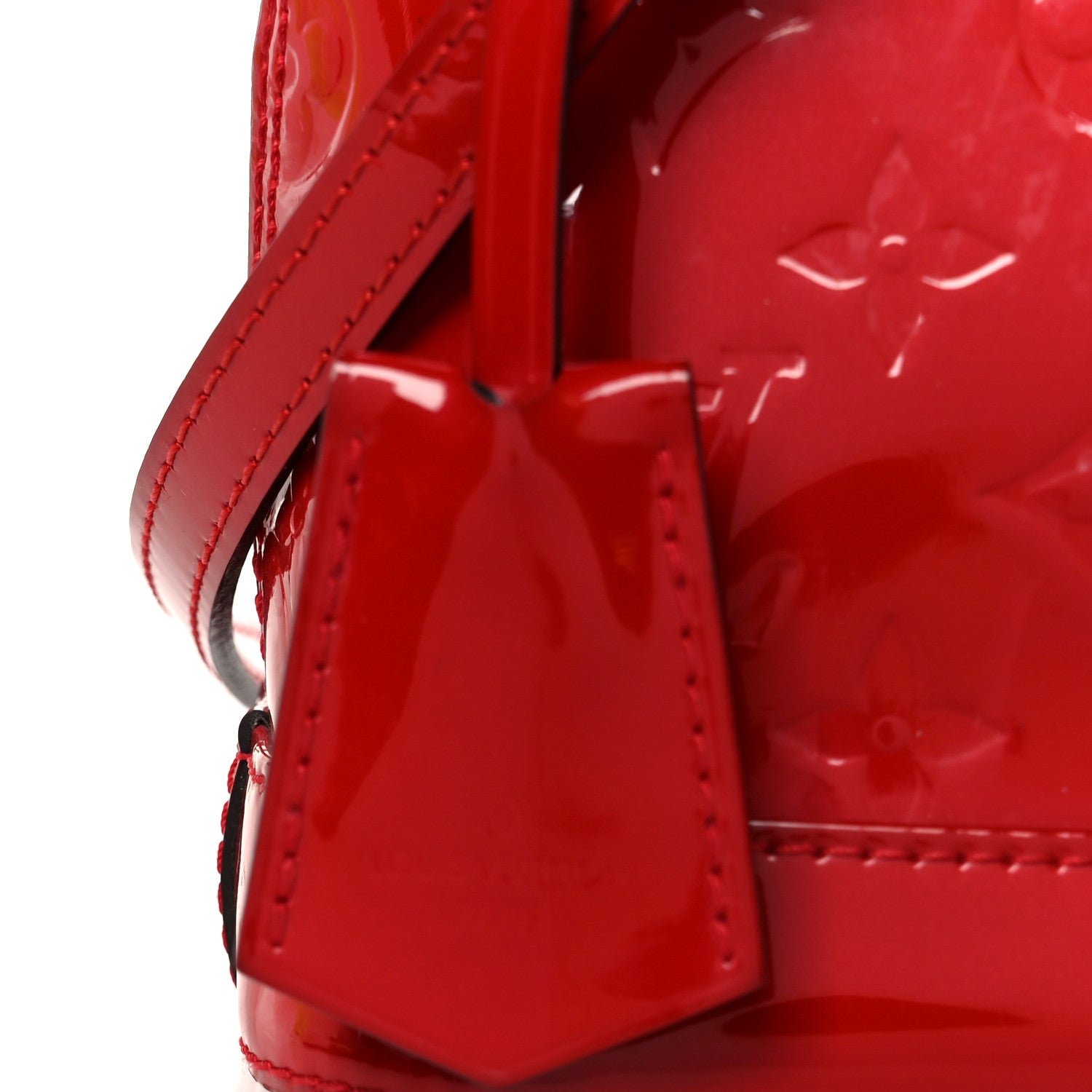 Louis Vuitton Vernis Alma BB Cherry 8 of 11