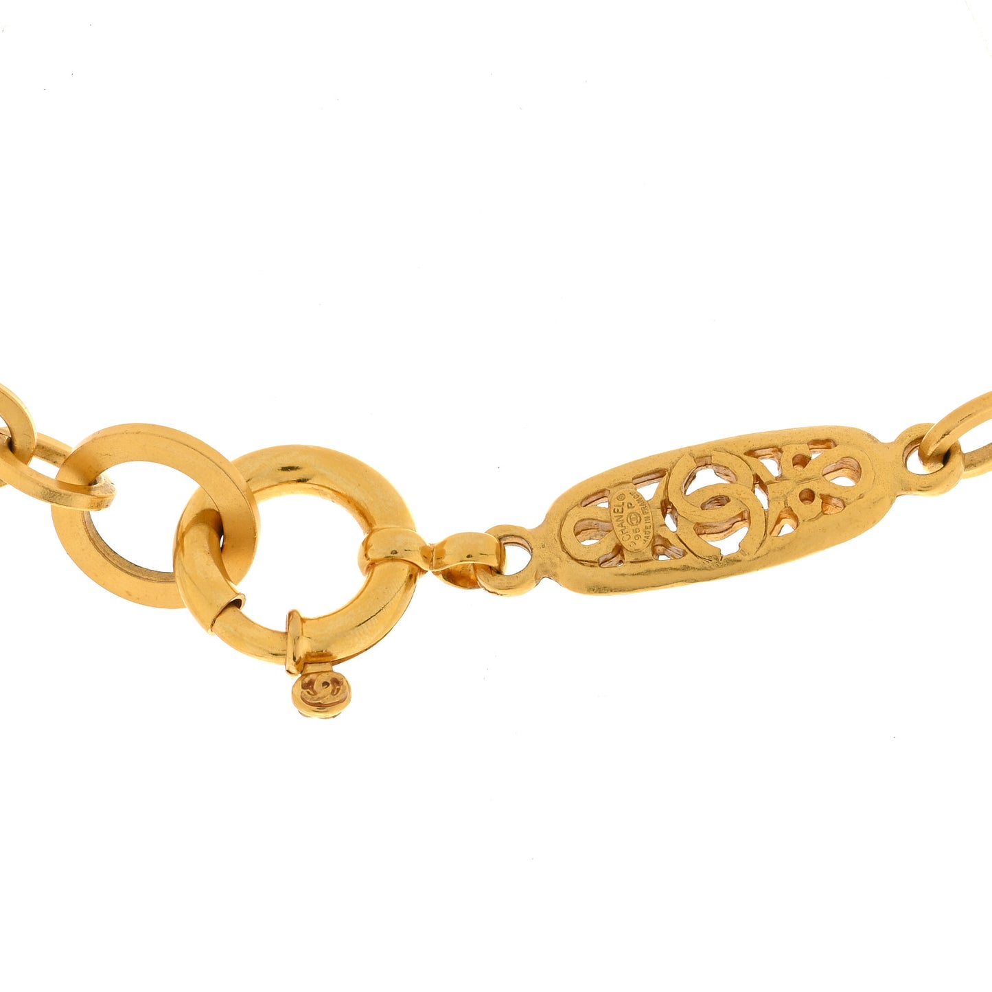 Pearl Chain Long Necklace Gold