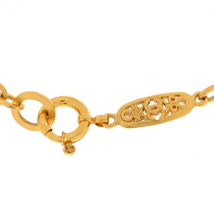 Chanel Pearl Chain Long Necklace Gold 4 of 4