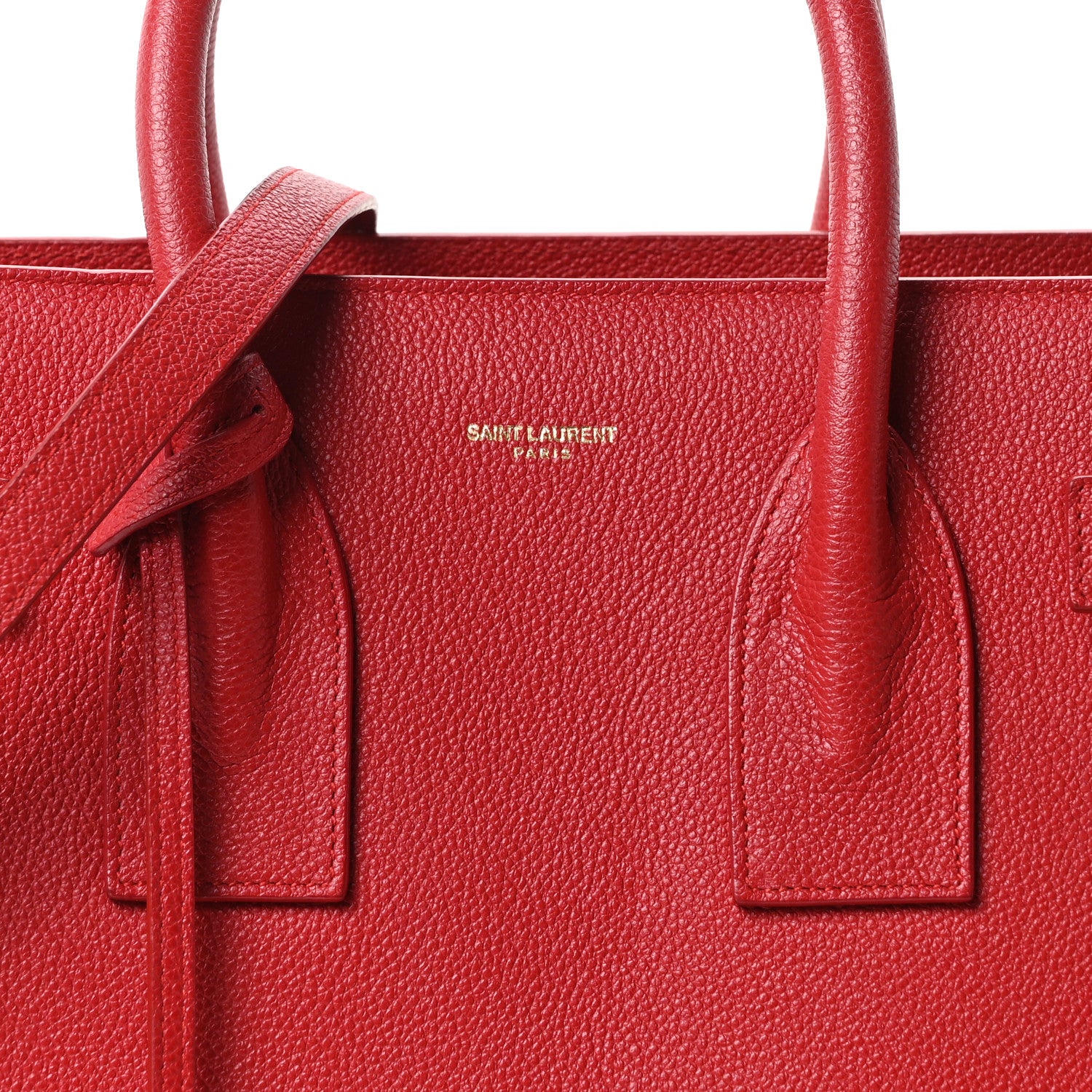 Saint Laurent Calfskin Small Sac De Jour Oxblood 8 of 10