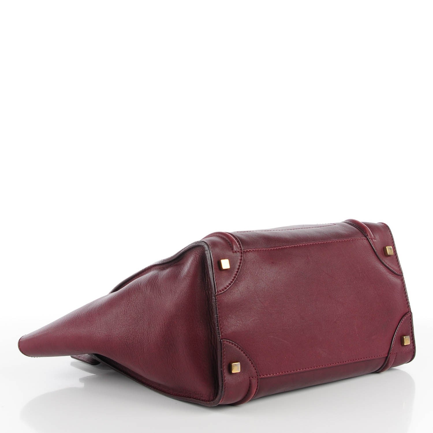 Celine Smooth Calfskin Mini Luggage Burgundy 6 of 10