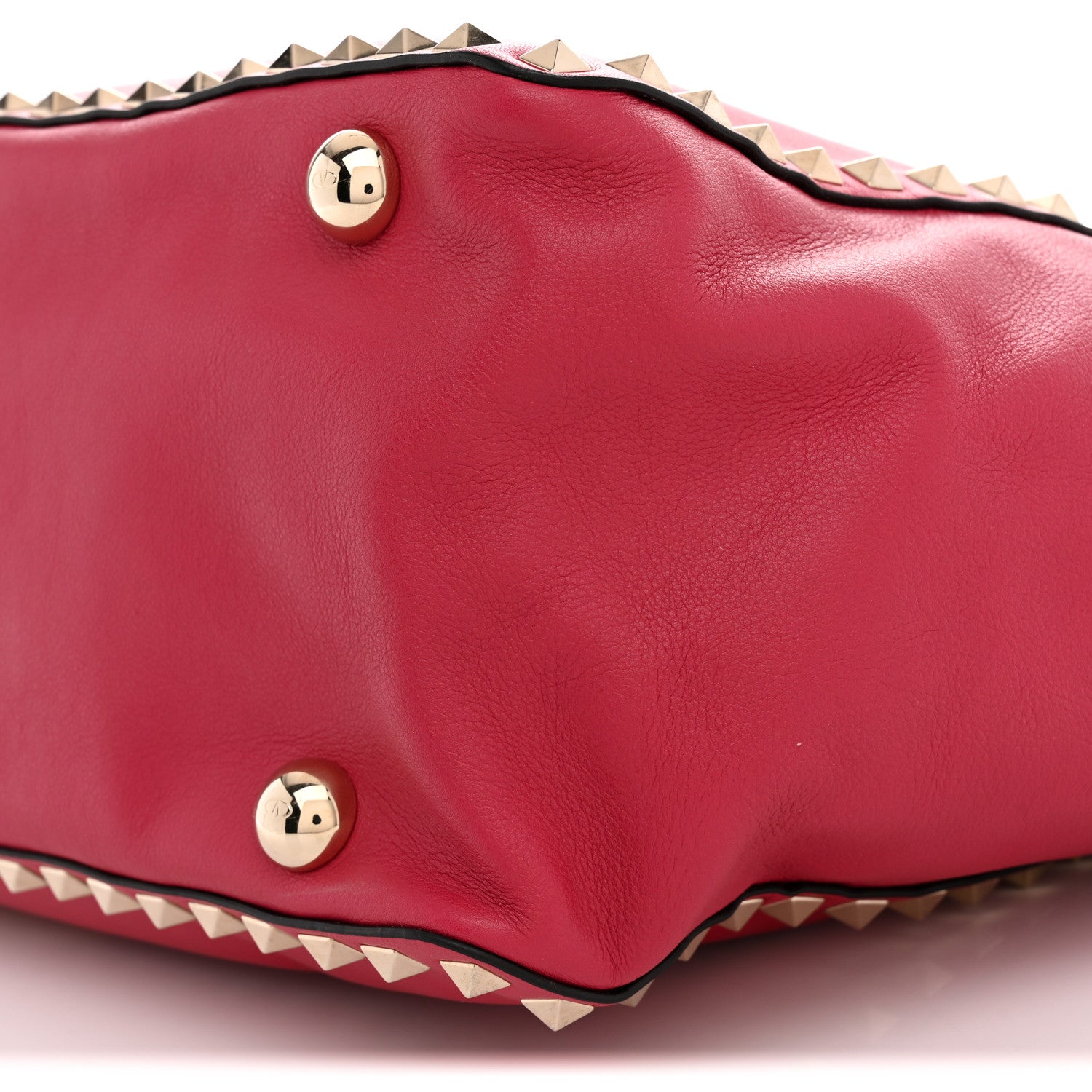 Valentino Garavani Vitello Medium Rockstud Tote Cyclamin 9 of 9