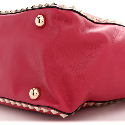 Valentino Garavani Vitello Medium Rockstud Tote Cyclamin 9 of 9