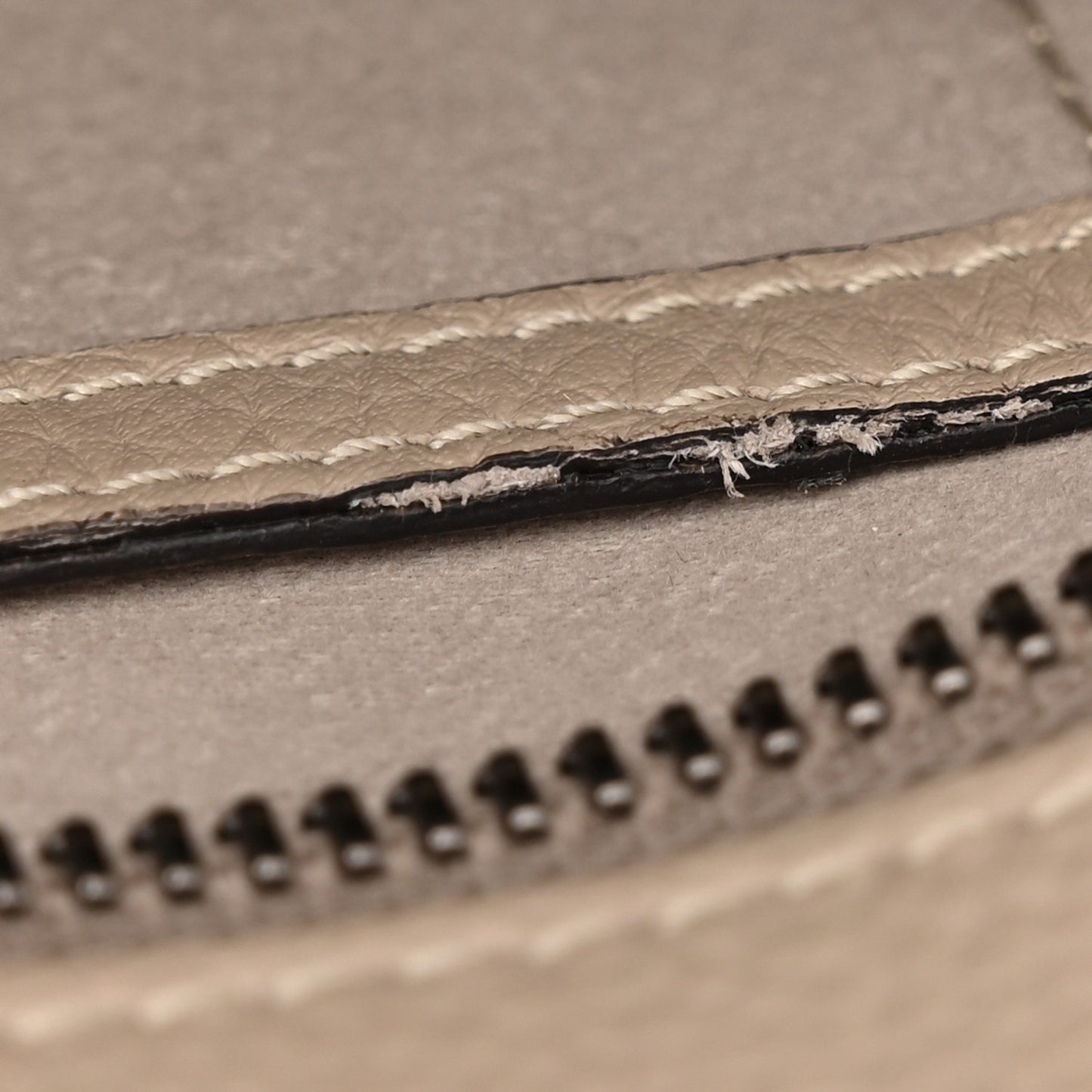 Drummed Calfskin Micro Luggage  Dune