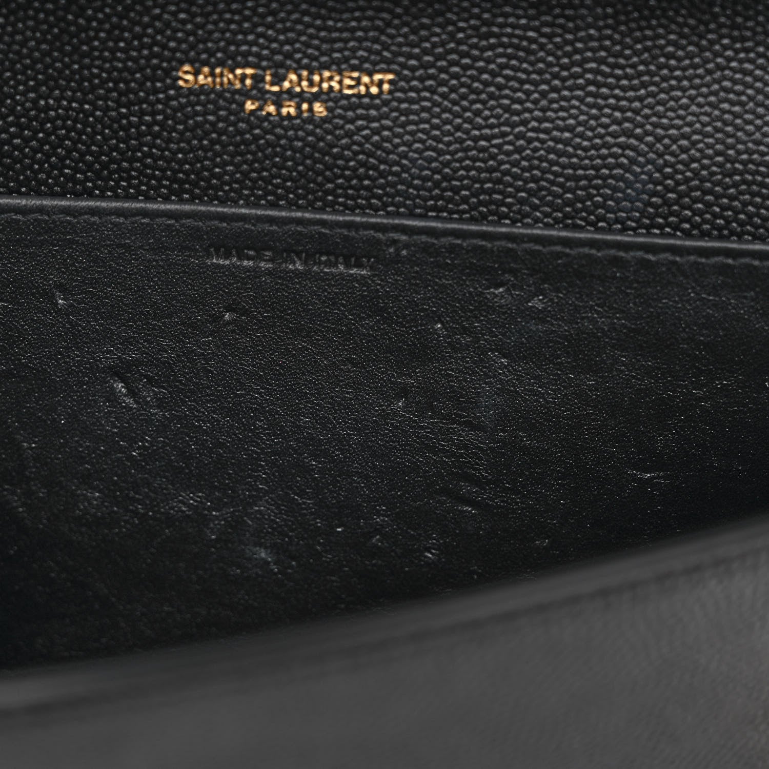 Saint Laurent Grain de Poudre Uptown Chain Wallet Black 7 of 10