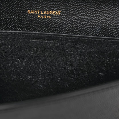 Saint Laurent Grain de Poudre Uptown Chain Wallet Black 7 of 10