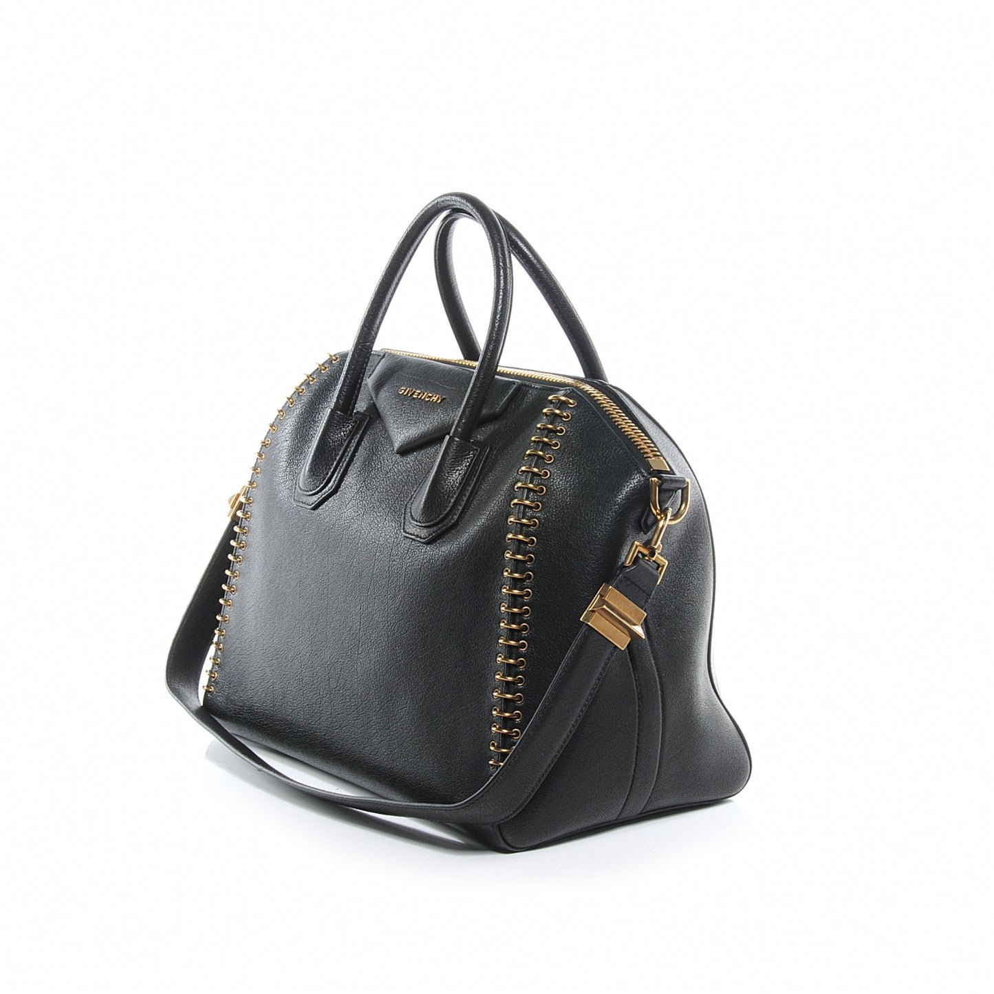 Buffalo Ring Medium Antigona Black