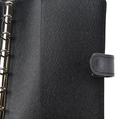 Louis Vuitton Epi Small Ring Agenda Cover Black 7 of 8